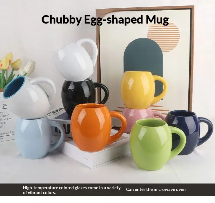 Business Customized Mug with Large Capacity and Belly, logo Printable Ceramic Cup preview 2
