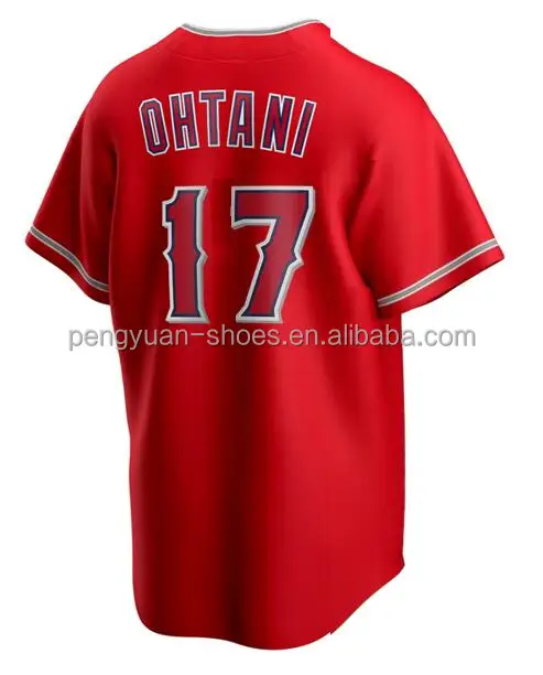 Wholesale Best Quality #17 Shohei Ohtani #27 Mike Trout #6 Anthony Rendon  Embroidered Customizable American Baseball Jersey From m.