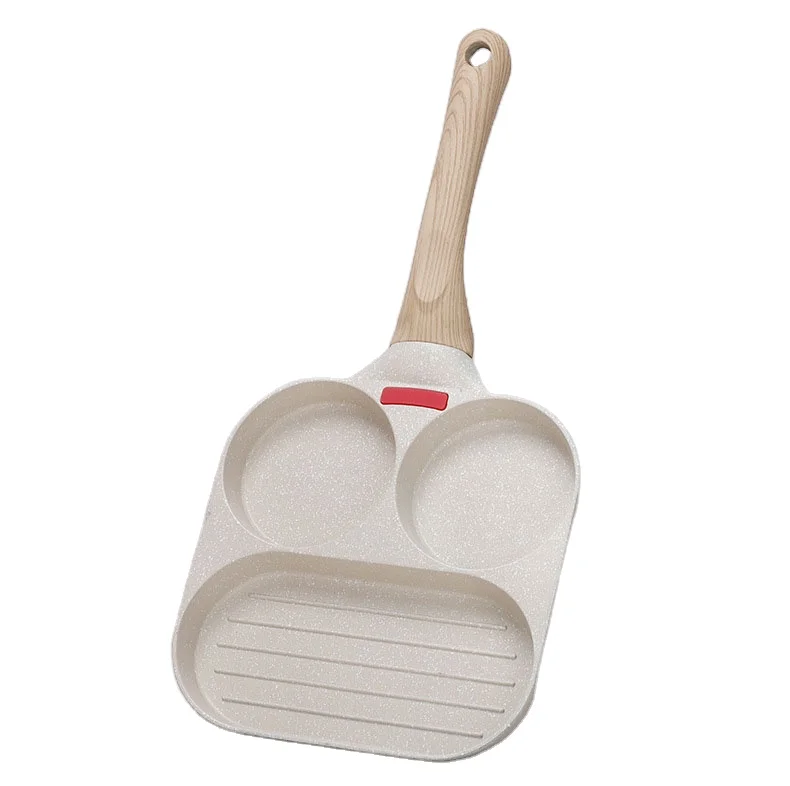 Горячая распродажа, кухонная посуда с антипригарным покрытием, удобная кухонная посуда 3 в 1, алюминиевые сковороды для завтрака