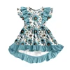Teal Sunflower Print