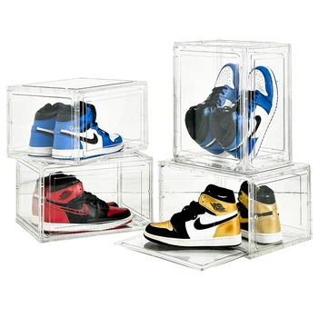 Assembling basketball shoe storage box transparent basketball shoe box collection display shoes