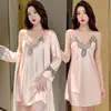syg-2053 lace two-piece champagne