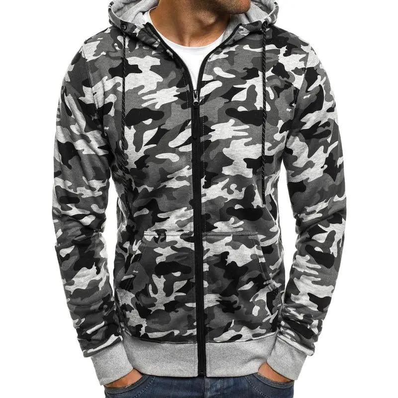 camo moletom com capuz blank