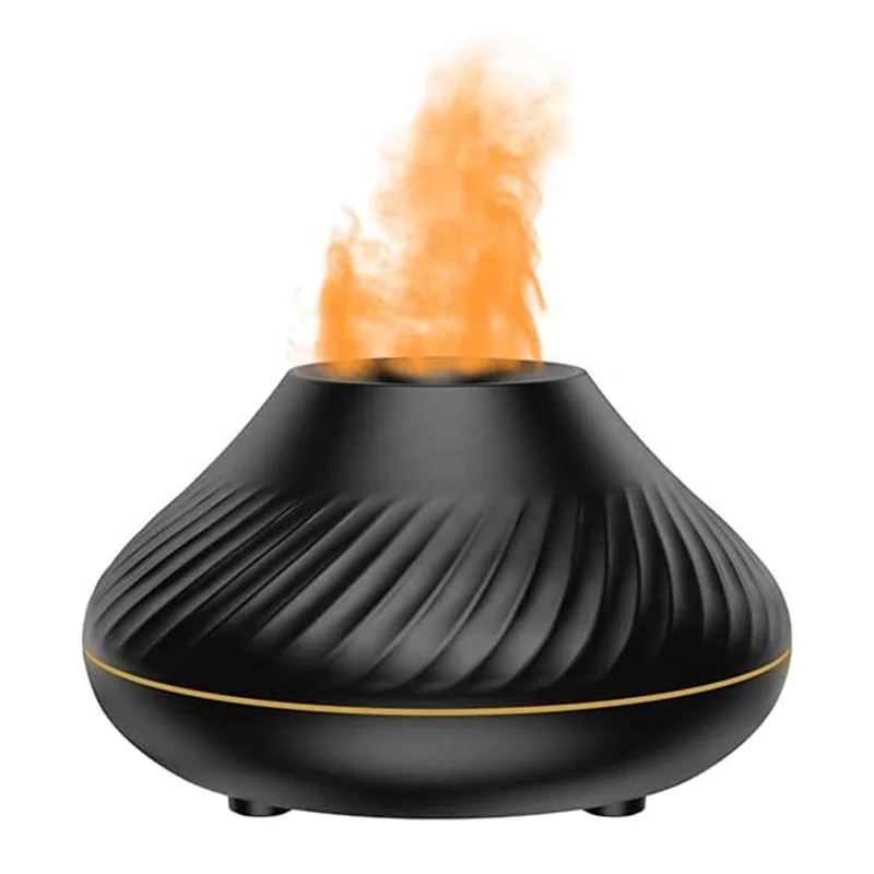 130ml Air Aroma Diffuser H20 Humidifier for Home Office Yoga 7 Flame Color Noiseless Essential Oil Diffuser