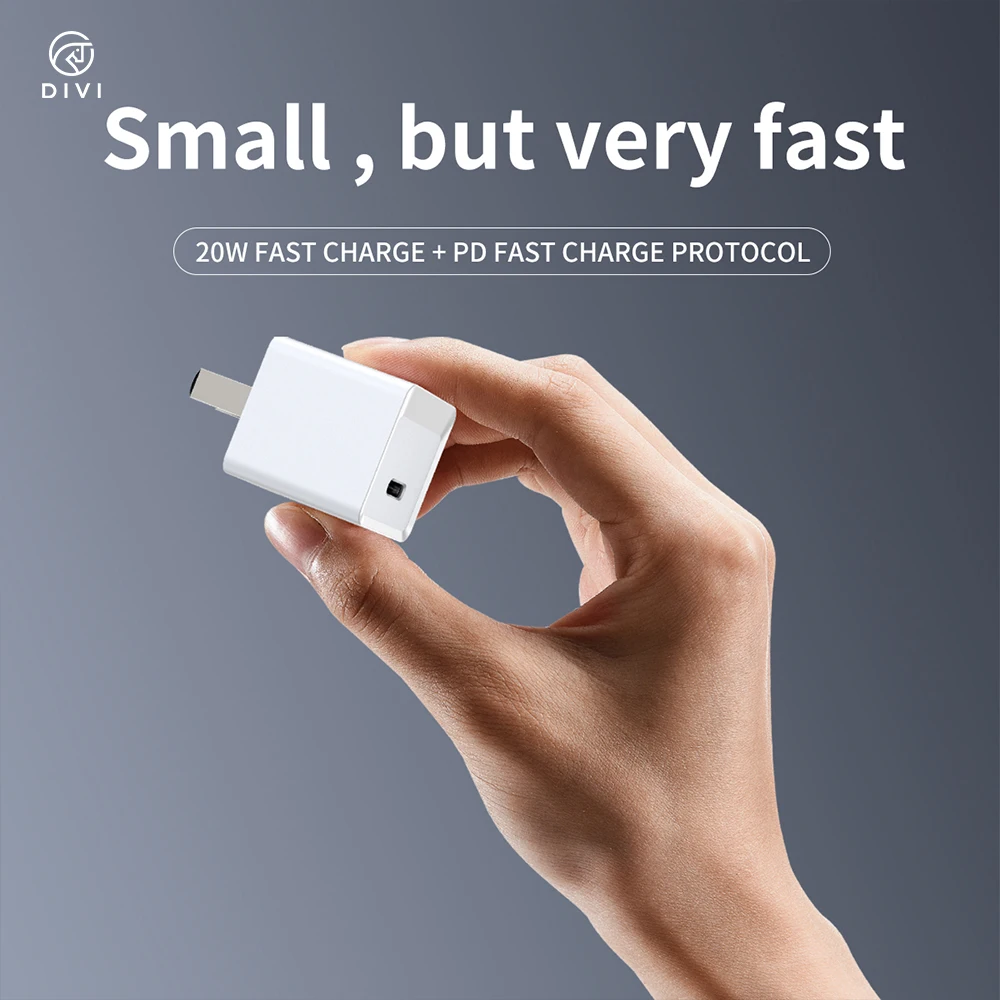 Быстрое зарядное устройство с Европейской/американской вилкой 20 Вт, портативное настенное зарядное устройство с двумя портами для всех телефонов