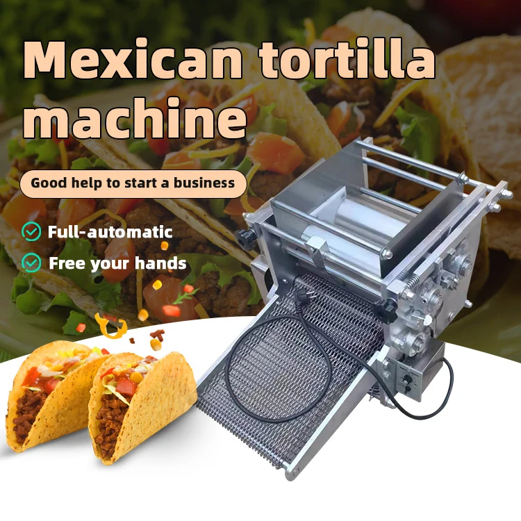 Máquina de tortilla de baixo prezo do fabricante México Prensa para facer masa de tacos para facer unha máquina de fundición totalmente automática de 14 polgadas