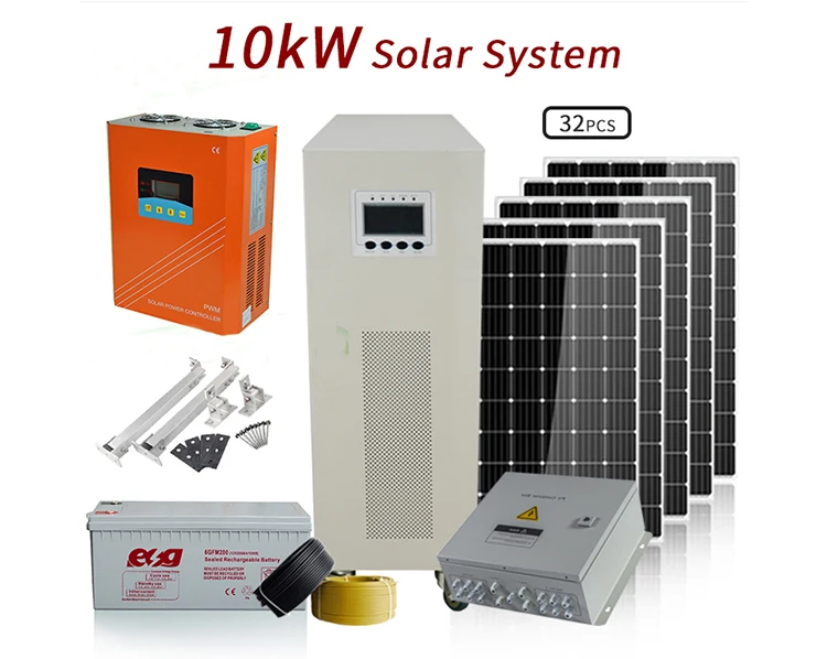 10KW 20KW 50KW 100KW 200KW 300KW Lead Acid Iron Battery Storage Off Grid Solar Power System