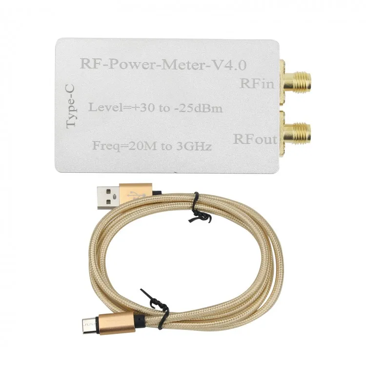 20m-3ghz Usb Pass-through Rf Power Meter Tester W/ Aluminum Alloy Shell  Rf-power-meter-v4.0 - Buy Rf Power Meter,Rf Power  Tester,Rf-power-meter-v4.0