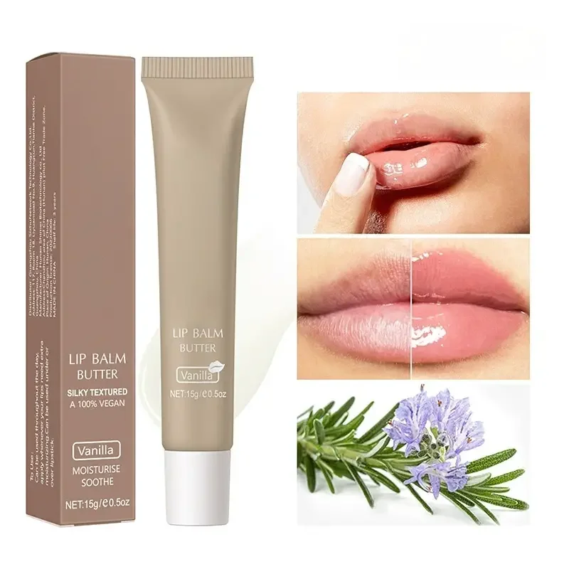 Lip Plumping Private Label Liquid Gloss Cosmetic Makeup Waterproof Lip Oil  6 Colors Lip Balm Butter