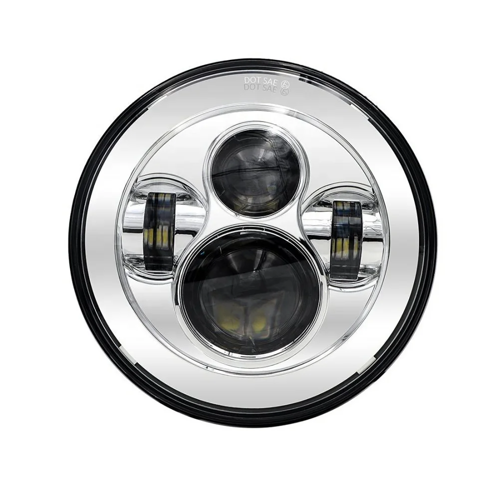 TIYPEOR DOT 7inch Led Headlight Hi/Low Beam Angle Eyes Headlamp Kit for Jeep Wrangler JK Off-Road 4x4 Suzuki Samurai