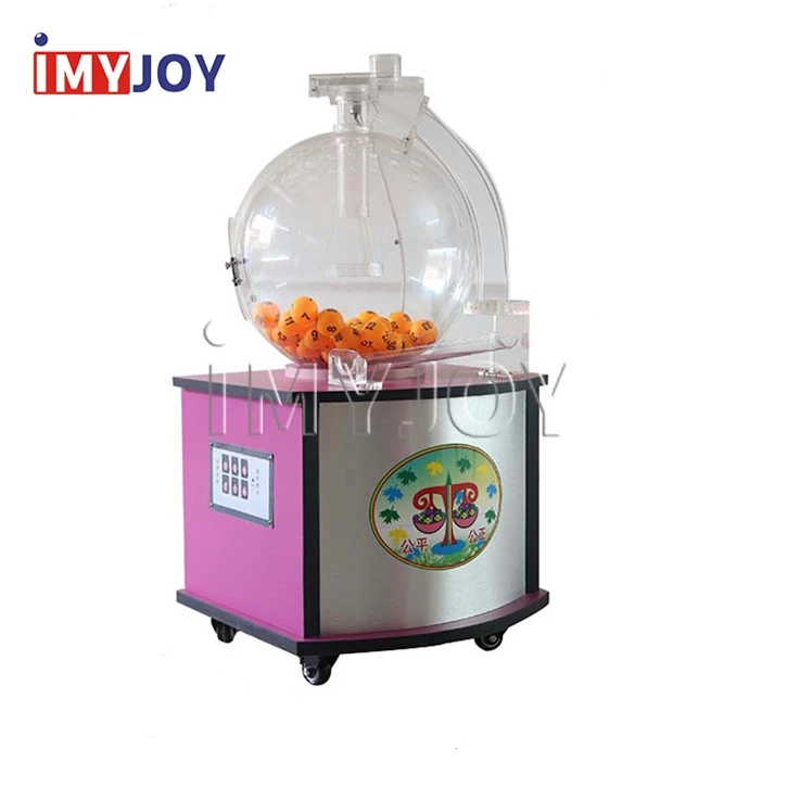 Amusement Blow Air Lottery Result Controlled Drawing Machine, Air Mix Lottery Machine