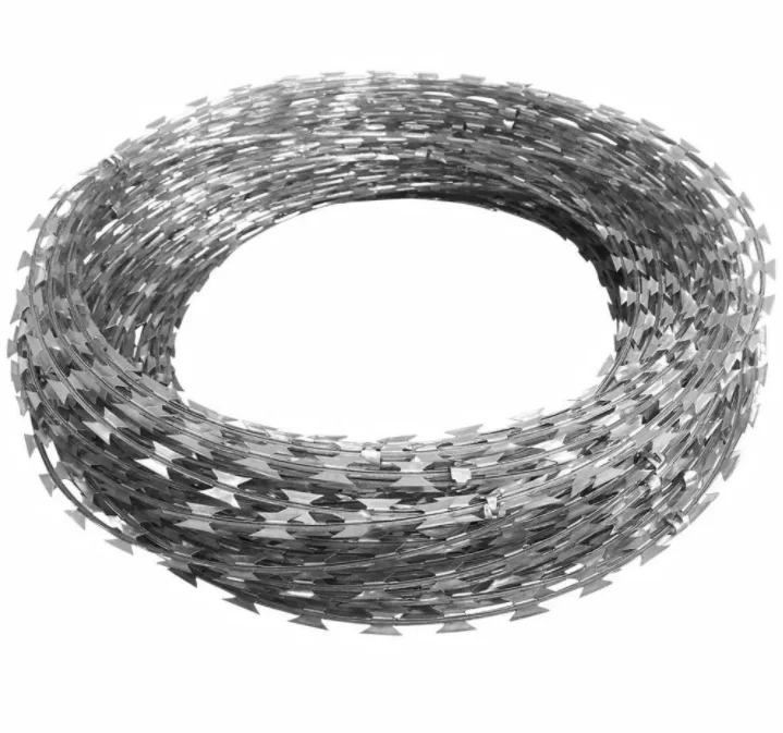 Crossed concertina coils razor wire double twisted (Anping factory)
