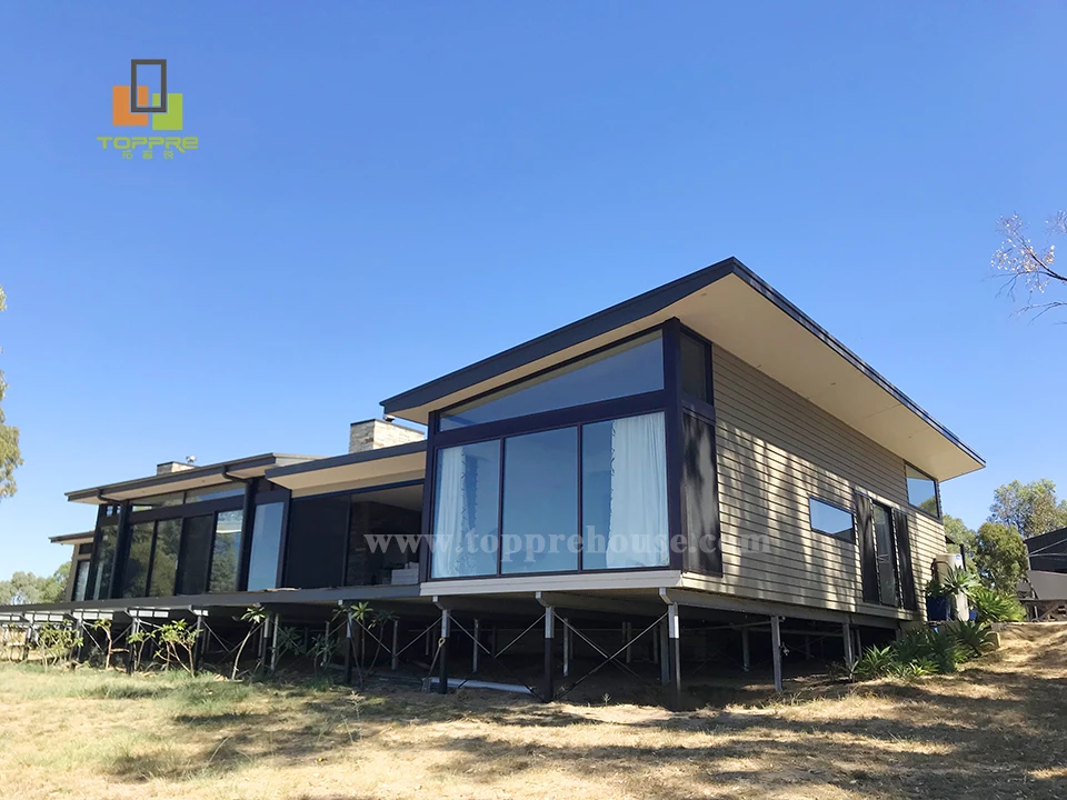 Light Weight Steel Frame Prefabricated Prefab Fast Install House Villa Ready Made Mobile Apartment Villa Home in Davao City