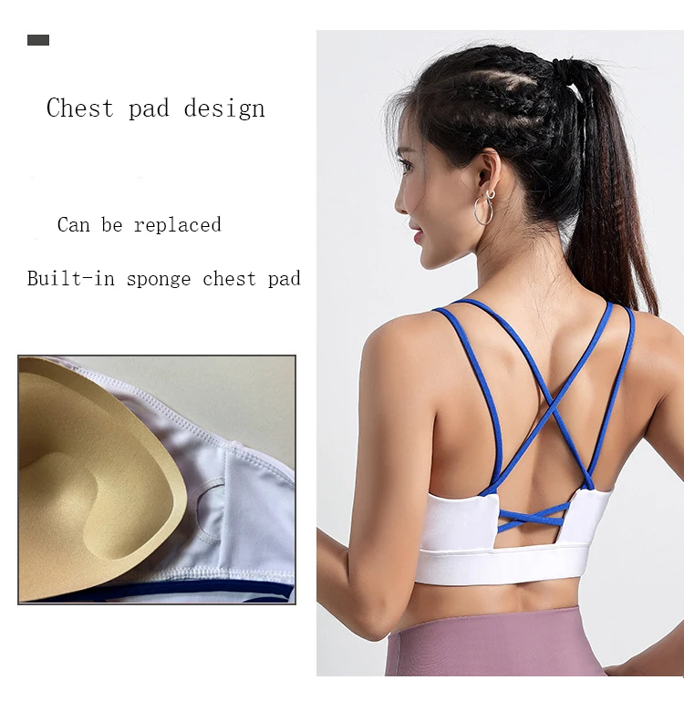 Customize Women Soft Stretchy Comfort Yoga Sports Bra Supportive Thin