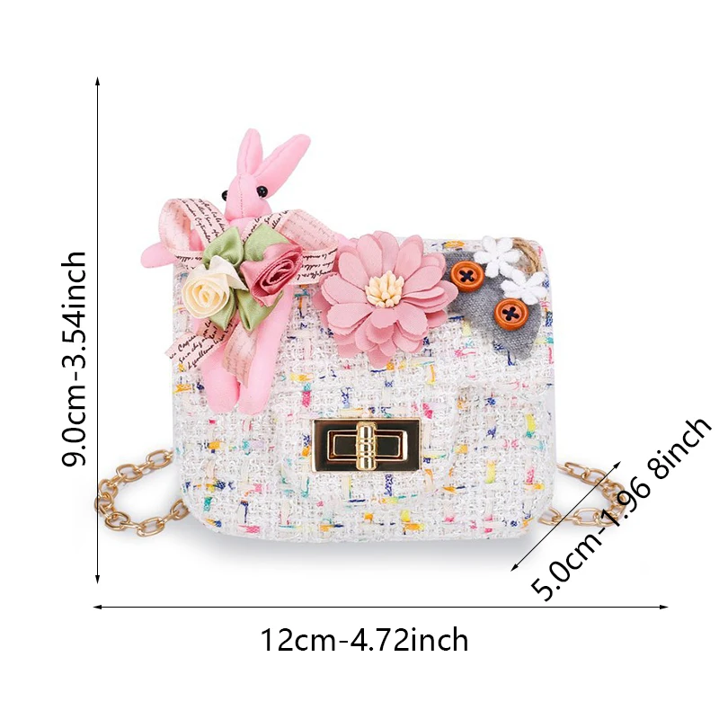 Sac à Bandoulière Enfant Lapin Et Chat - Mini Sac Fille Mignon En PU, Rose Ou Bleu, Pour Petites Filles