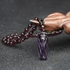 colorful Amethyst Cicada Full Bead Necklace