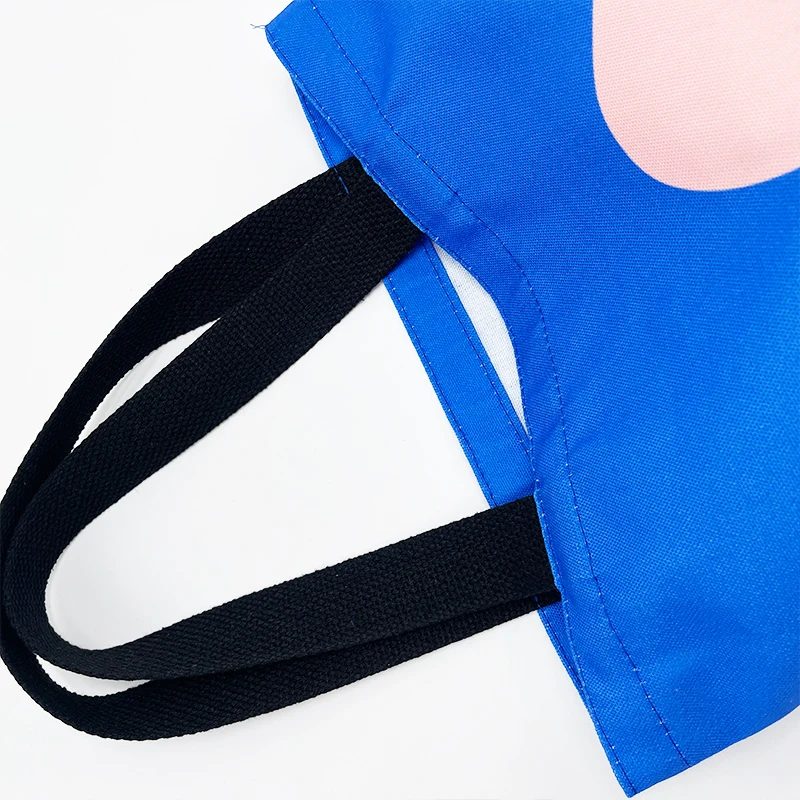 Hot Selling Heavy Duty Large Custom Printed logo Cotton Canvas Tote Shopping Handbag Shoulder Cotton Beach Shopping Tote Bag supplier