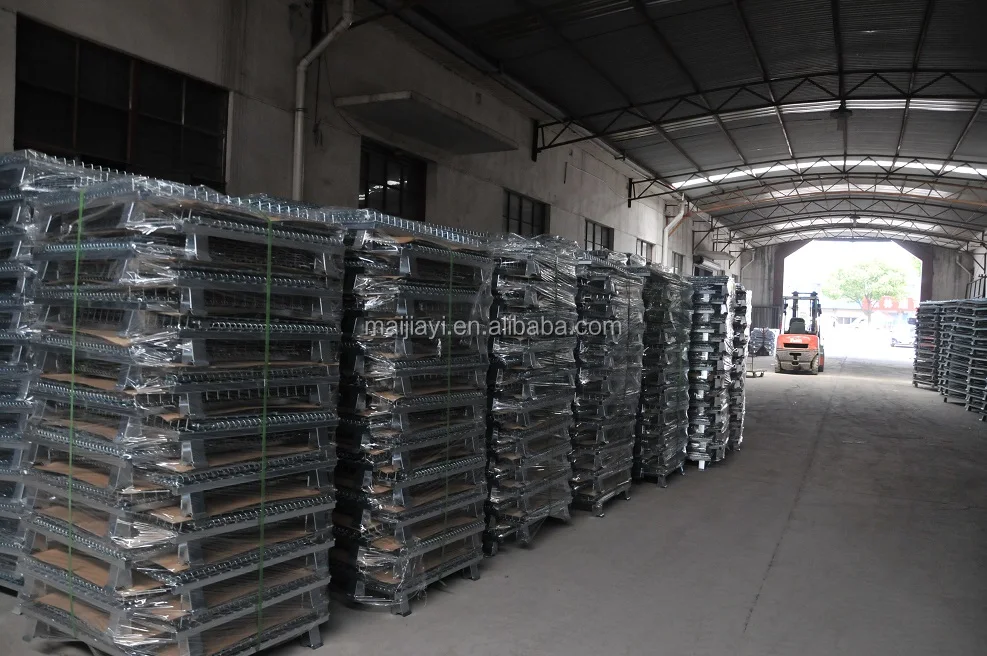 Heavy Duty Industrial Stackable Storage Containers Metal Pallet Cage ...