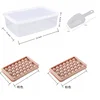 Paquete de hielo rosa grande con 2 bolas redondas de 17.5x12.5cm, caja de hielo, pala, b