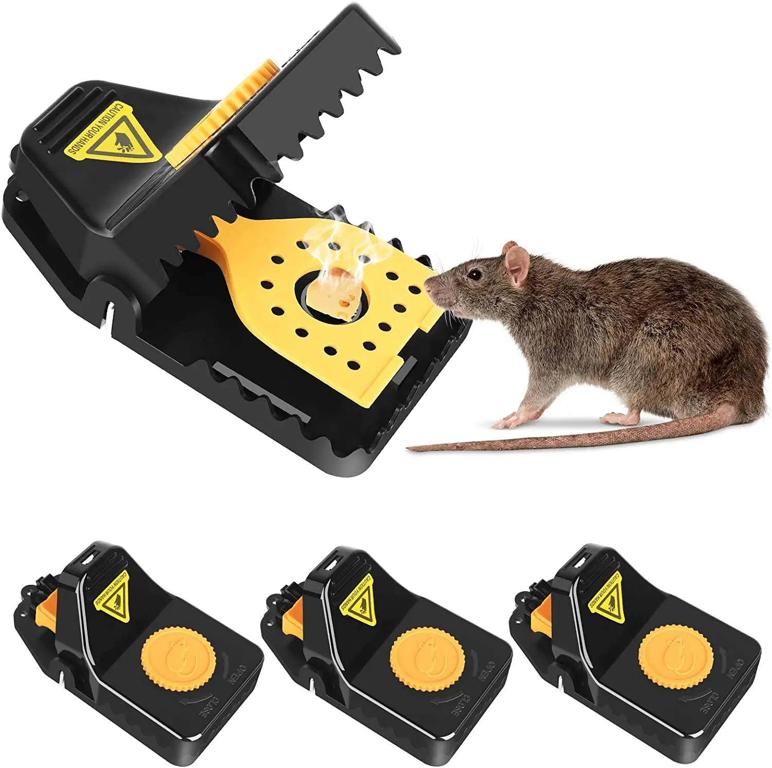 Large Size Plastic Mouse Trap High Sensitive Rat Trap Reusable Mouse Rat Killer for Home and Garden