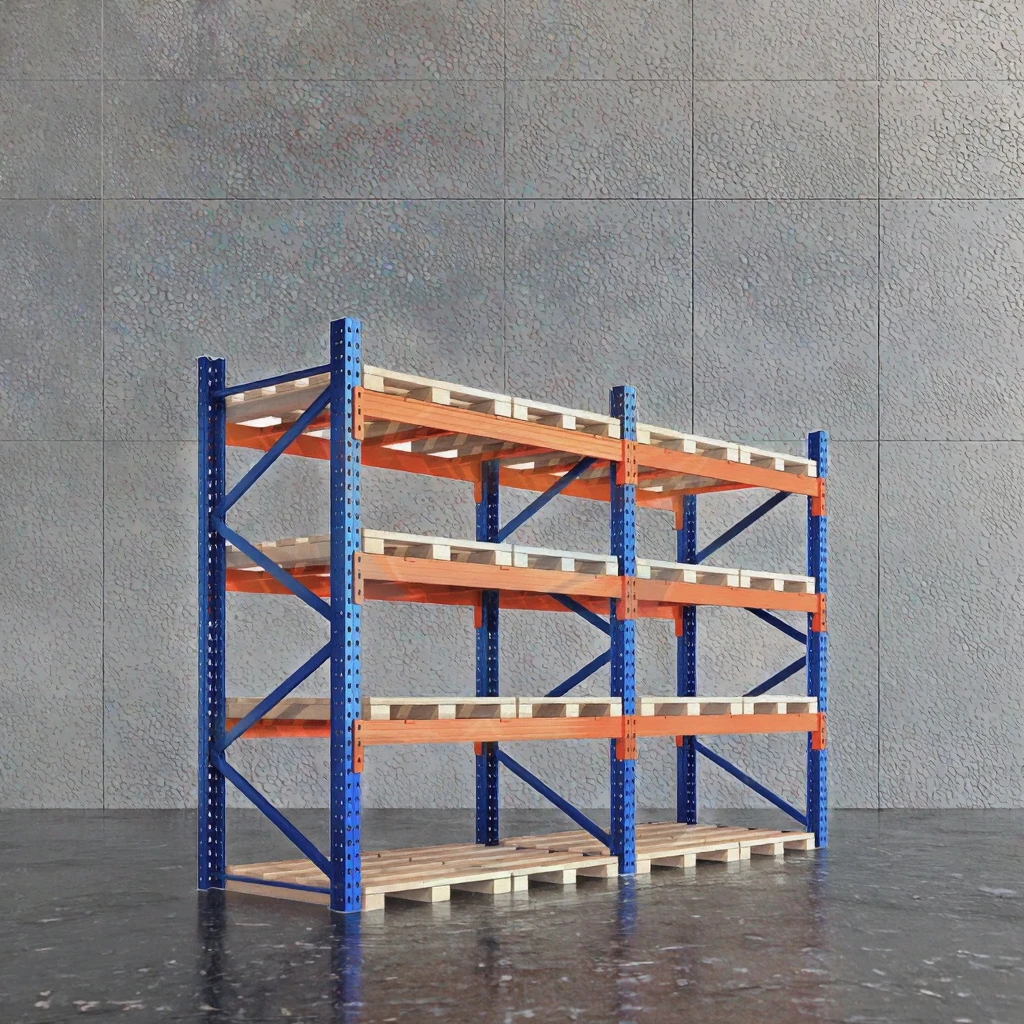 Heavy-Duty Metal Pallet Racking Durable Metal Shelving System for Industrial Stackable Warehouse Storage