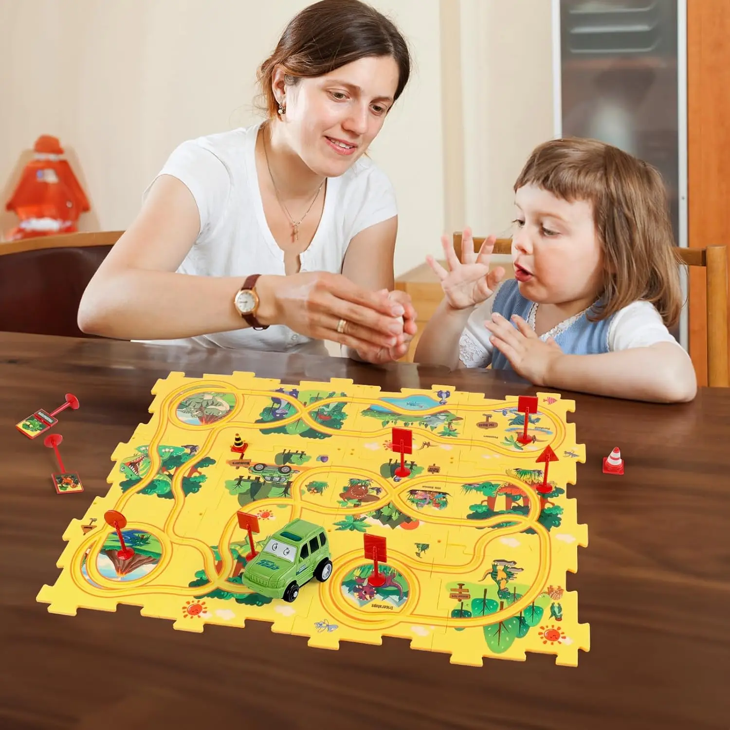 Juego Lógico Niños Constructor Carreteras Juego De Mesa Lógico Para Niños Burgkidz - Construye Carreteras Laberinto, Ideal Para 4 A 7 Años, Desarrollo STEM Lego Niños 4 Años