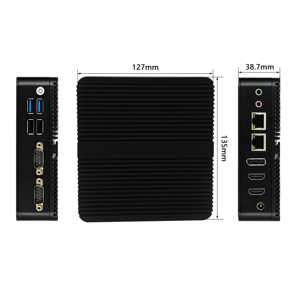 2023 Newest Desktop Computer N100 J6412 J6426 J6413 Support DP 2 HD 4K Display WIN10 LINUX RS232 Fanless Industrial Mini Pc