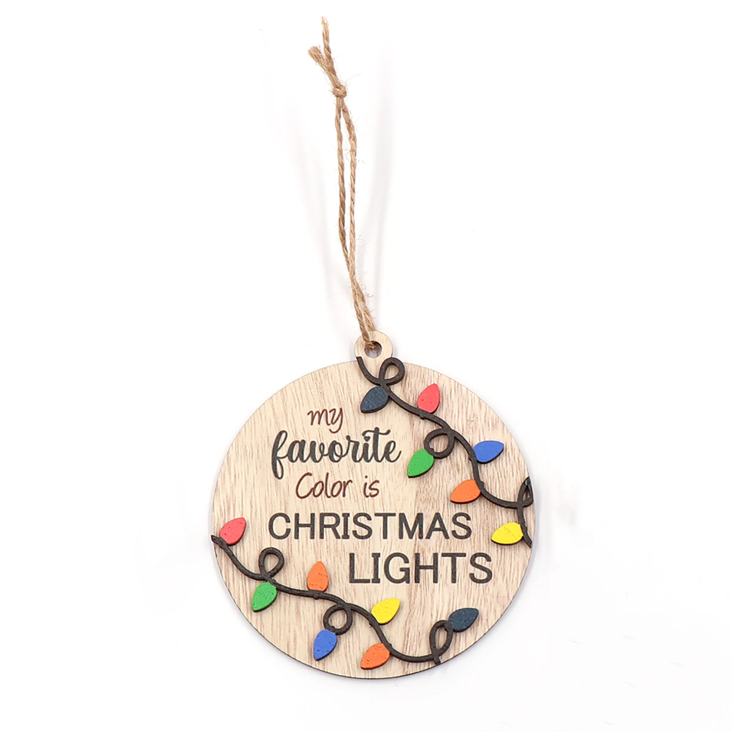 Customized CHA240CH1389 1piece-My favorite Color is CHRISTMAS LIGHTS  | Memorial Christmas Tree Ornament manufacture