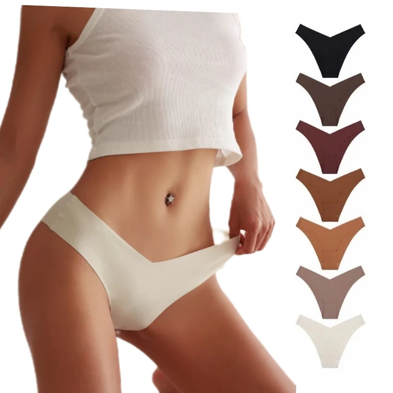 Women's Seamless Underwear 7-Pack - No Show, Low Rise Bikini & Cheeky Styles, Breathable & Invisible