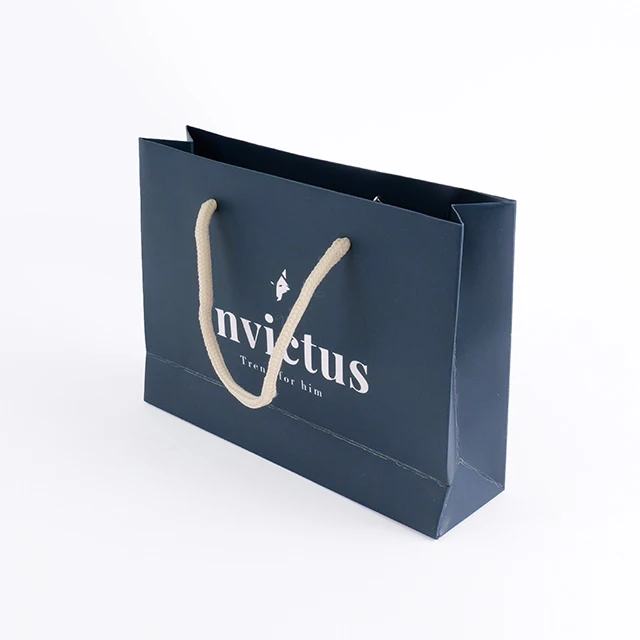 Recyclable Biodegradable Custom Paper Bags Jewelry Gift Bag with Your Own Logo Handles Luxury Art Paper Packaging Shopping bag details