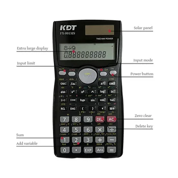High Quality FX-991MS Plus 407 Function Scientific Calculator