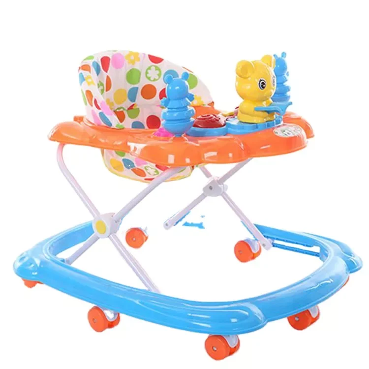 High Quality Pp Plastic 8 Wheels Baby Walker With Music And Cute ...