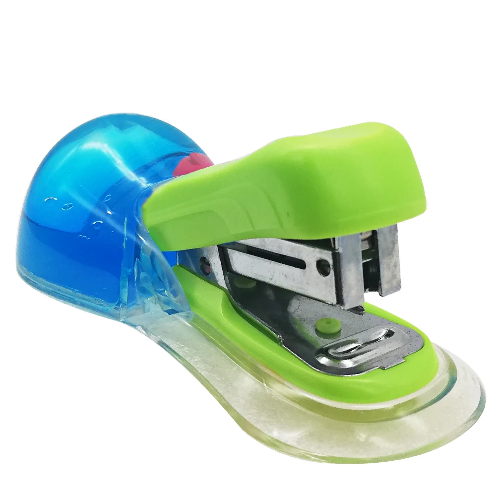 Пользовательский мини-ручной акриловый офисный степлер школьный пластиковый для книг в картонной коробке с водяным масляным поплавком уткой