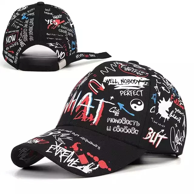 【LMR】韓国人気★DRAWING GRAPHIC LETTERING BALL CAP 韓國LMR - Drawing Graphic Lettering Ball Cap NAVY