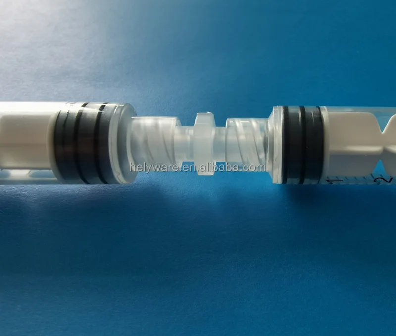 Plastic Dual Female Female Luer Lock Connector Coupler Adapter Luer