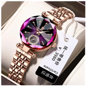 POEDAGAR 719 High Quality Watch for Women Luxury Rose Gold Stainless Steel Quartz Wristwatch Waterproof Fashion Ladies Watches
