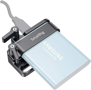 SMALLRIG Mount Bracket SSD Holder for Samsung T5 SSD with 1/4-20 Threads 2245B