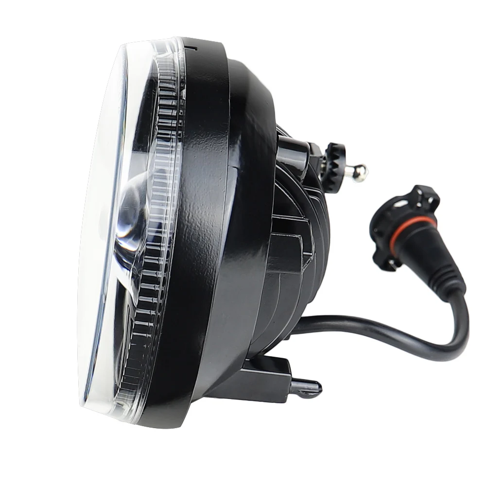 24W Round LED Fog Light Angel Eye Driving Lamps Fit For GMC Sierra 1500 2500HD 3500HD 2007-2013 Models