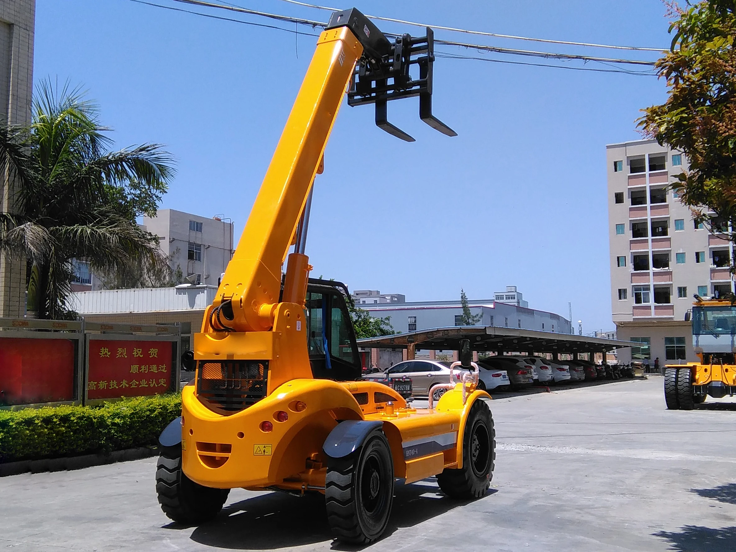 3 Ton Telescopic Handler Forklift Hnt30 Rotating Telehandler Telescopic ...