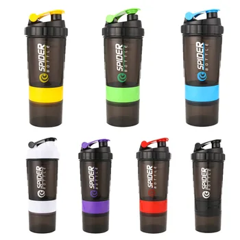 Custom Logo Triple Contigo Protien Shaker Bottle With Pill Powder ...