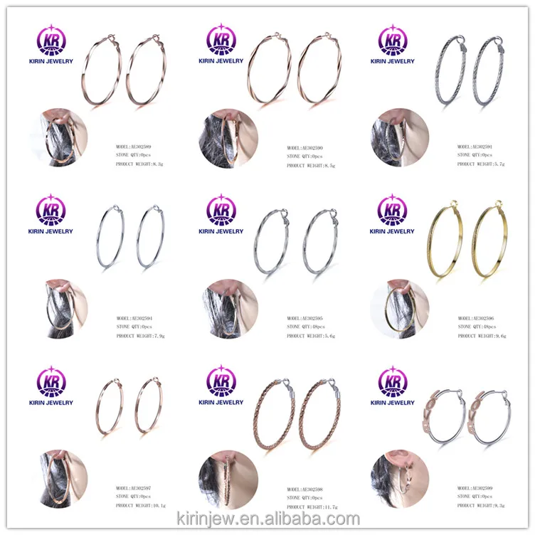 Wholesale Fashion Hoop Earrings Cheap 925 Sterling Silver Earings Set Rainbow Earrings for Women