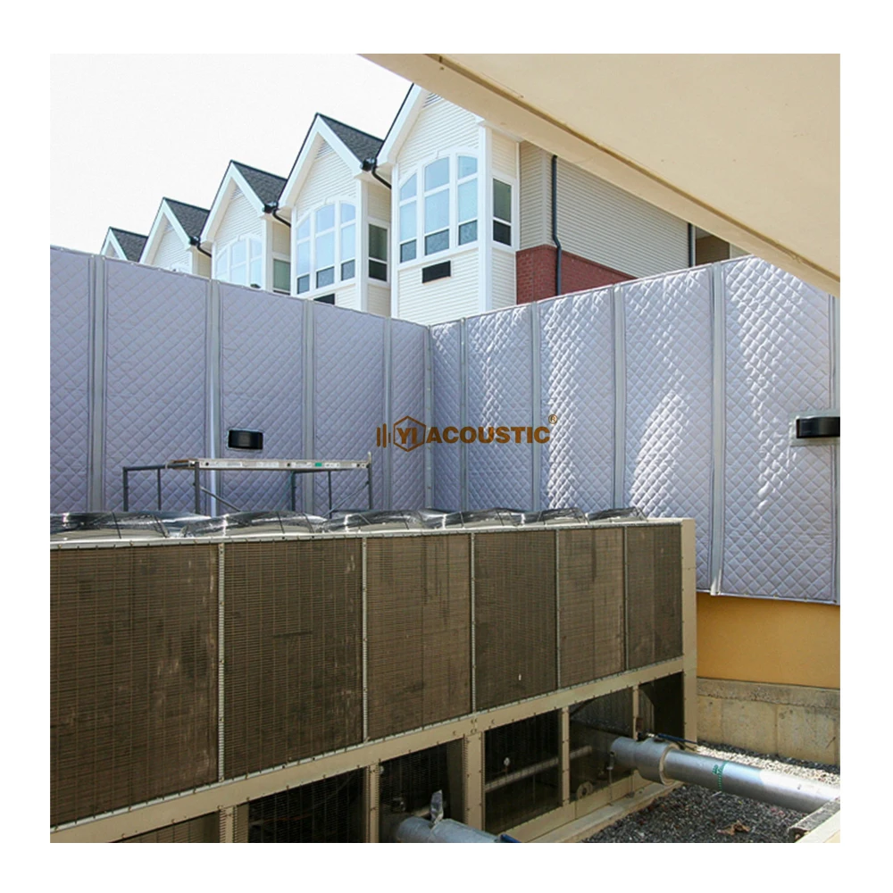 Acoustic Grey PVC Soundproof Curtains Temporary Outdoor Noise Barrier for Construction Sites