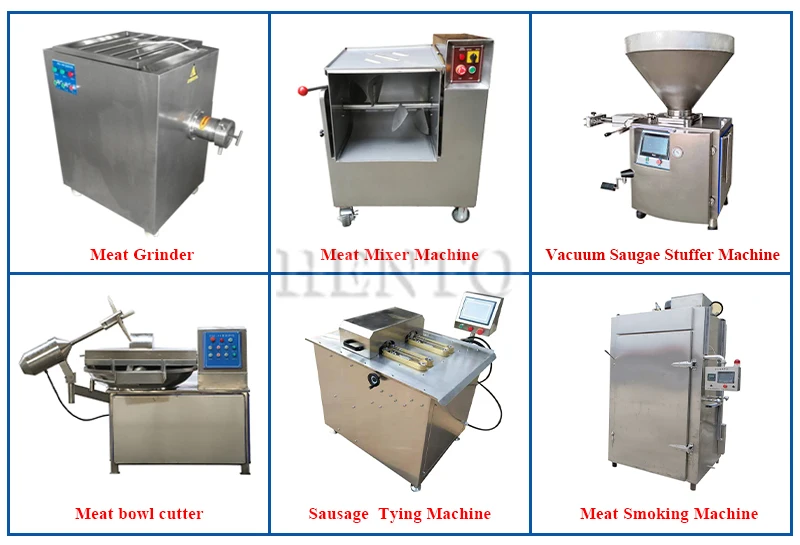 Large Output Meat Sausage Smokehouse / Sausage Stuffer Making Machines / Sausage Filler Machine Line