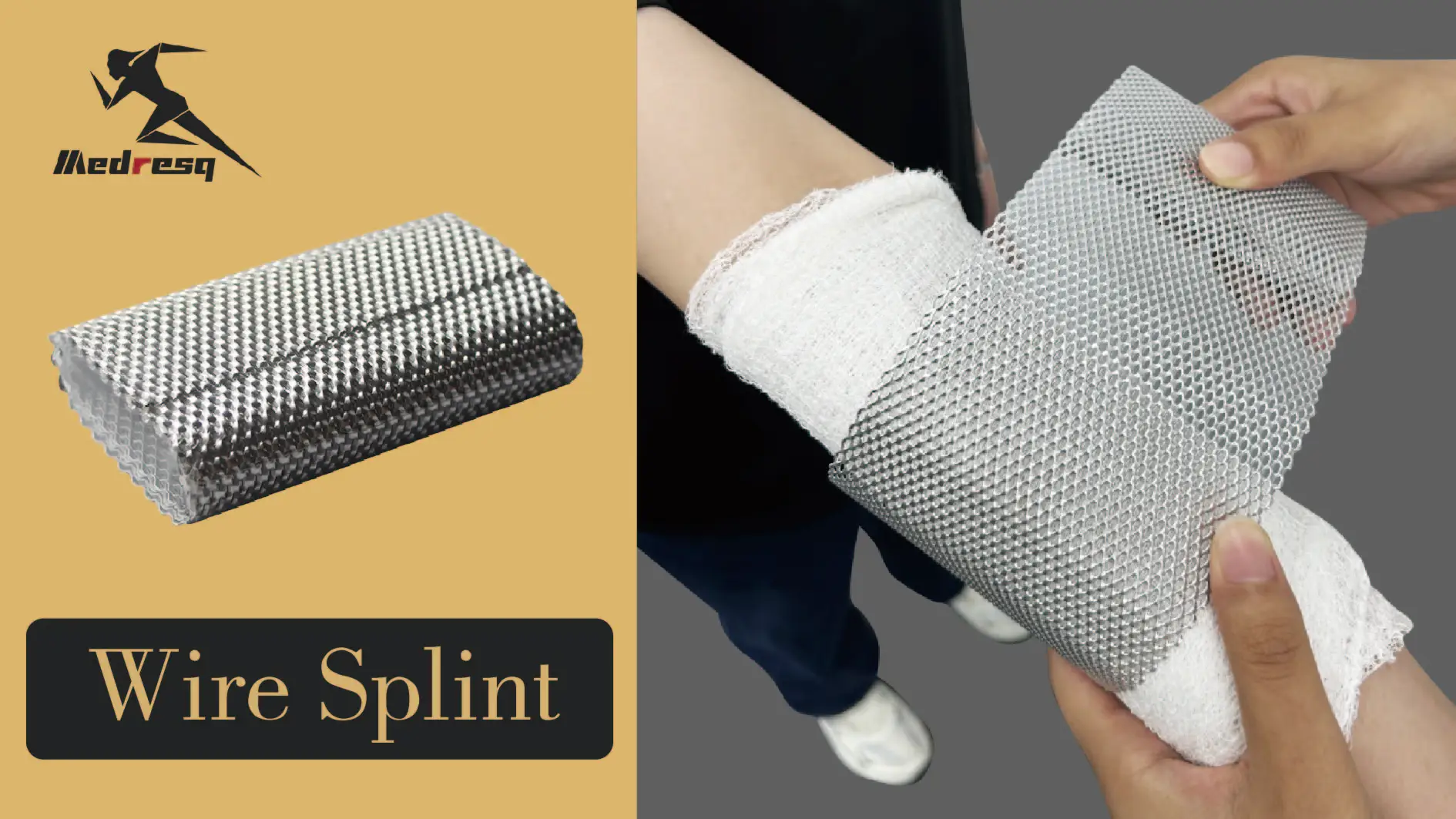 Medresq Rolled Wire Splints Vinyl Coated Versatile Pliable Rolled Wire