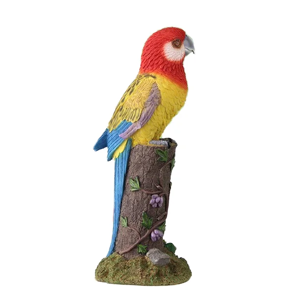 Polyresin Statue Motion Sensor Parrot Bird Sales