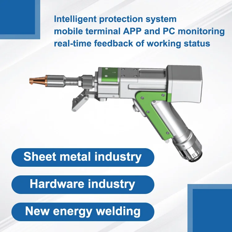 Handheld Laser Welding Gun High Repeatability for Stainless Steel and Metal of Welding Gun