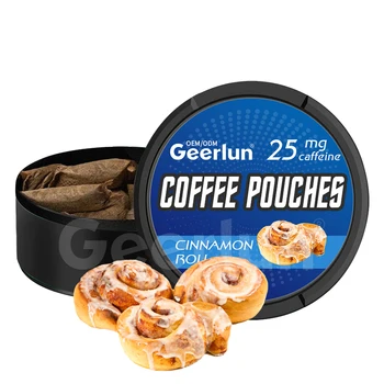 Custom Brand Energy Booster Coffee Pouches Supplements Nerve Support Caffeine Pouches Sugar Free