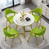 1 desk 4 chair deep green