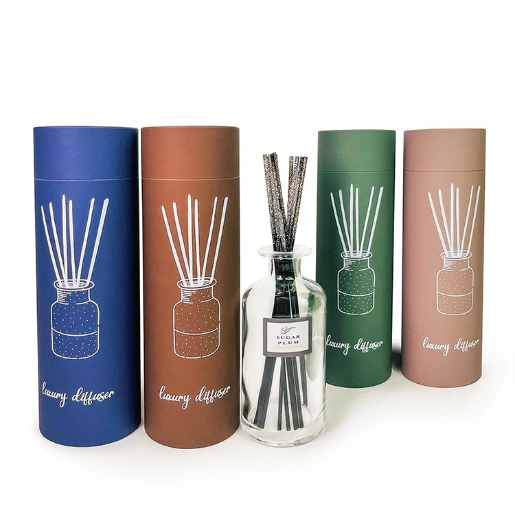 New Design Rigid Cardboard Fragrance Reed Diffuser Gift Packaging  Tube