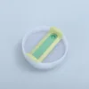 Milky white body-yellowish green sheet-emerald green silicone